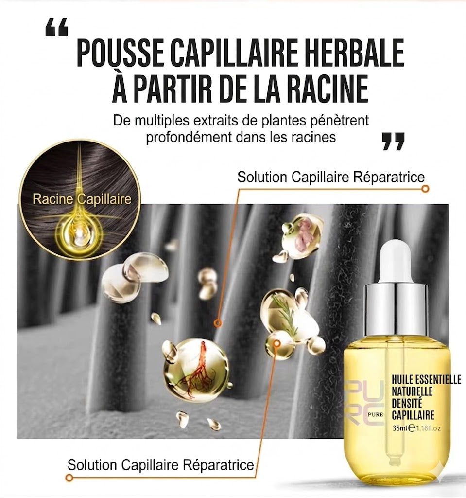 Sérum Vitalia Expert : Huile Essentielle de Densité Capillaire Naturelle (35ml