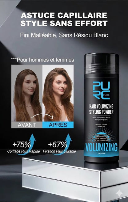 Poudre Volumatrice Cheveux 3-en-1 – Volume, Anti-Gras et Soin Nourrissant (Hommes & Femmes)