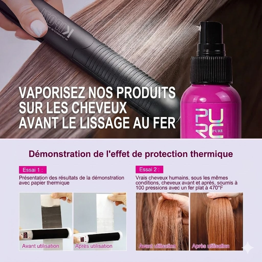 Bouclier Thermique 240°C : Spray Protection & Éclat Haute Performance