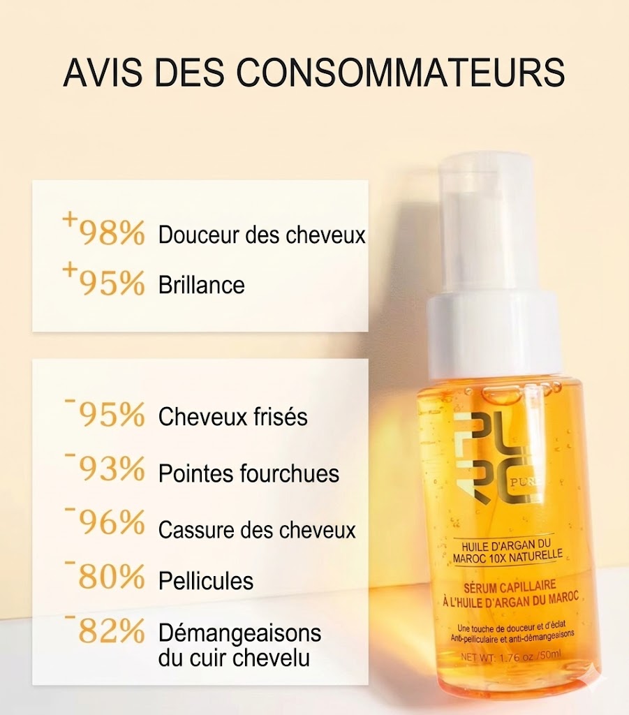 L'Or du Maroc : Cheveux Soyeux" : 72H de Douceur et Éclat