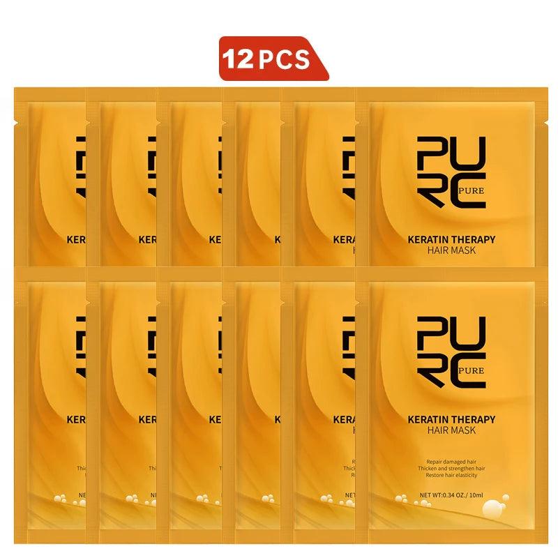 Shampoing PURC Keratin 1000ml – Soin Lavant Reconstructeur pour Cheveux Abîmés