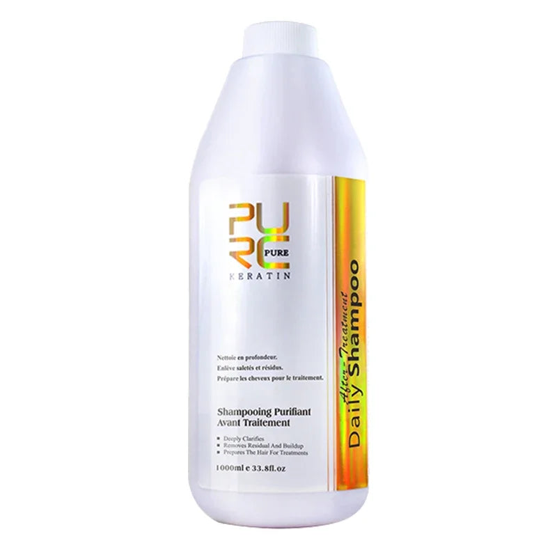 Shampoing PURC Keratin 1000ml – Soin Lavant Reconstructeur pour Cheveux Abîmés