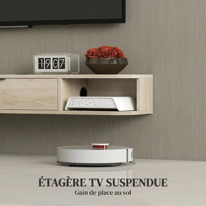 Meuble TV Suspendu 120 cm – Design Naturel & Espace Optimisé